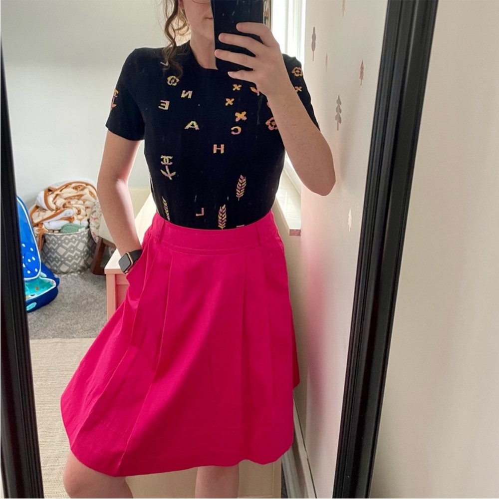 Pink White House Black Market Skirt